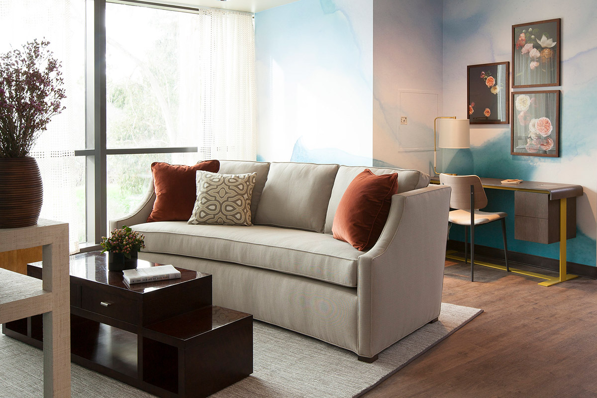 Melinda Mandell Interior Design Palo Alto Living Room, Photography by Michelle Drewes