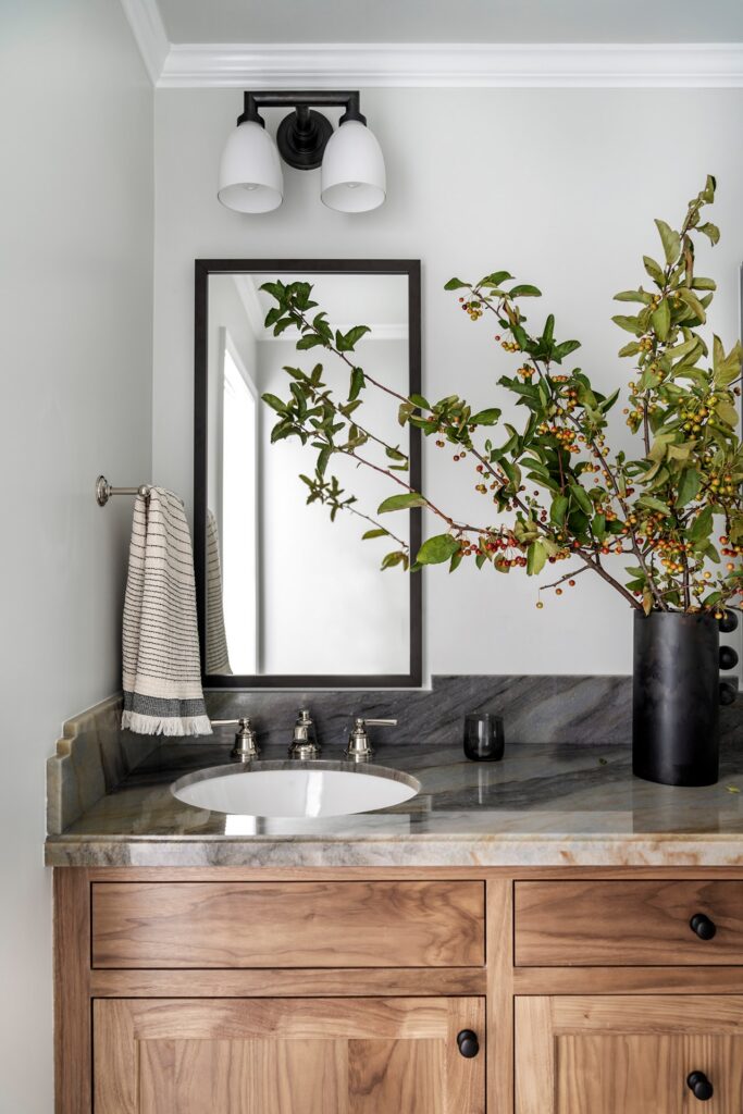 Bathroom sink and vanity renovation by Melinda Mandell